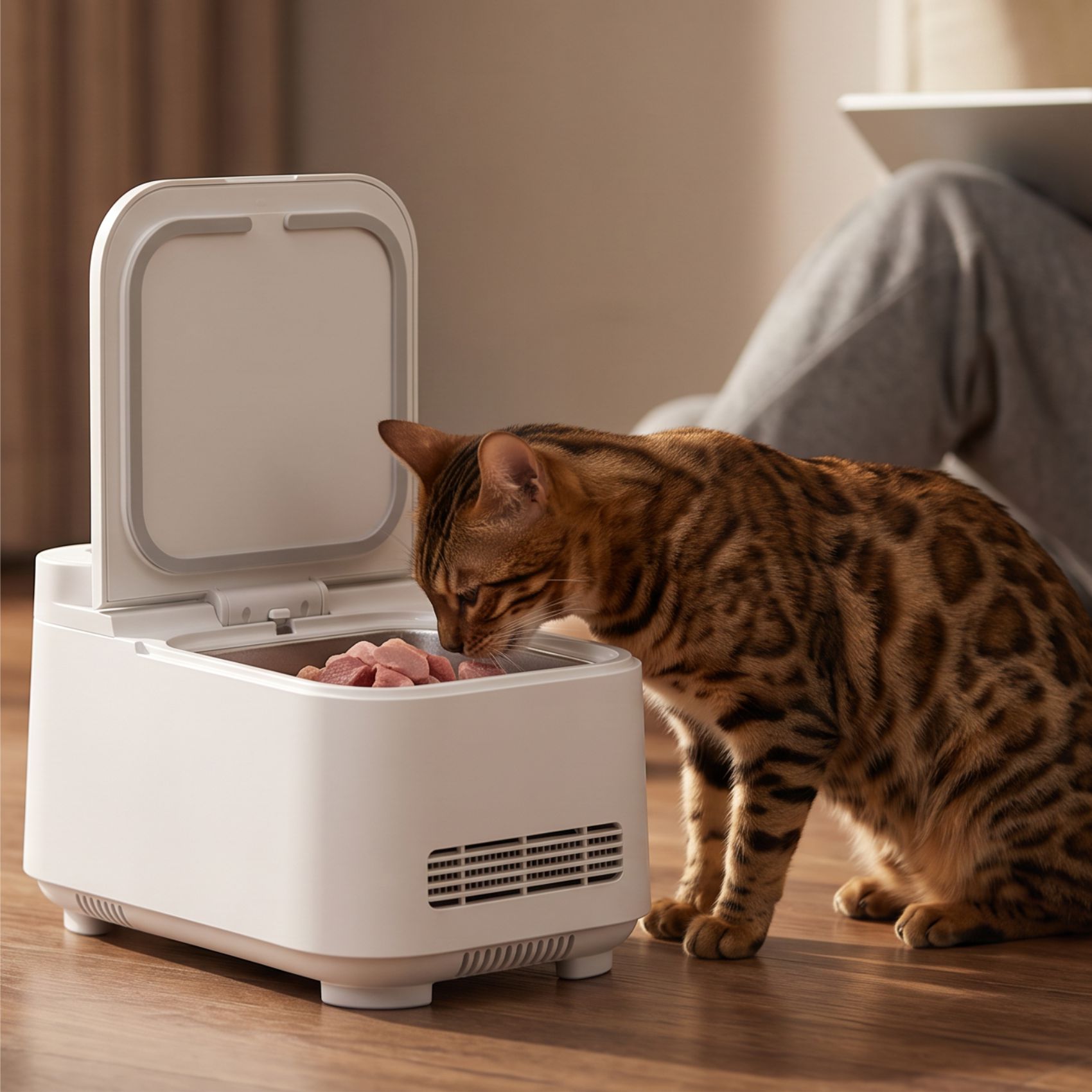 wet pet food feeder
